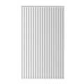 Lamelgardin hvid 250 x 250 cm